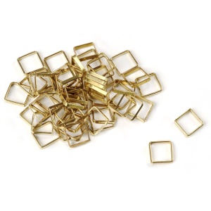Set 10 inele patrate din alama pt navomodele, 7x7mm, Amati