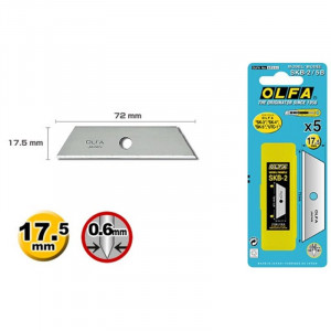 Set 50 Lame Trapezoidale Standard Olfa SKB-2/50B - Img 2