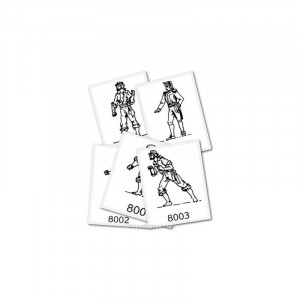 Set de 5 figurine metalice ofiter si marinari pentru navomodele / hobby, 22mm, Amati Italia - Img 2