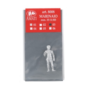 Set de 6 figurine metalice ofiter si marinari pt navomodele / hobby, 35mm, Amati Italia - Img 15
