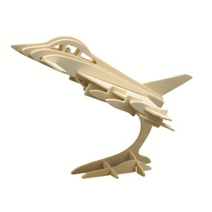 Set de constructie din lemn „Avion de vanatoare” debitat cu laser Pebaro