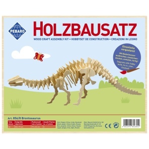 Set de constructie din lemn "Brontosaurus" debitat cu laser Pebaro - Img 2