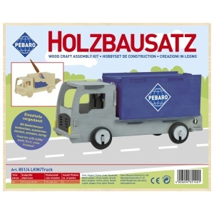 Set de constructie din lemn "Camion" debitat cu laser Pebaro - Img 2