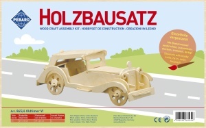 Set de constructie din lemn Oldtimer VI debitat laser Pebaro - Img 2