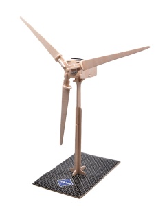 Set de constructie din lemn "Turbina eoliana solara" debitat cu laser Pebaro
