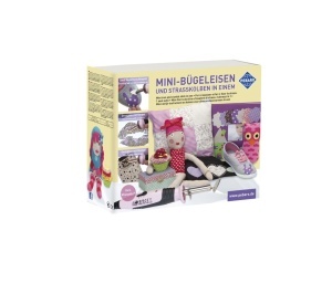 Set de creatie: mini-fier de calcat si presa pentru strasuri intr-un singur produs, Pebaro