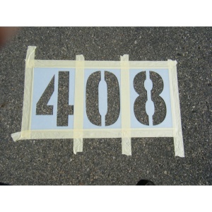 Set sabloane vopsire litere si cifre 0-9 / A-Z, de 5 -30 cm inaltime caracter. - Img 10