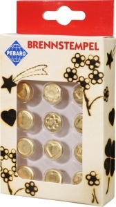 Set stampile de pirogravura "Decoratiuni I", Pebaro