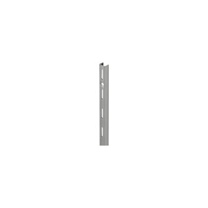 Sina simpla de perete Dolle Single Slot 1495mm, argintie, pentru rafturi modulare - Img 1