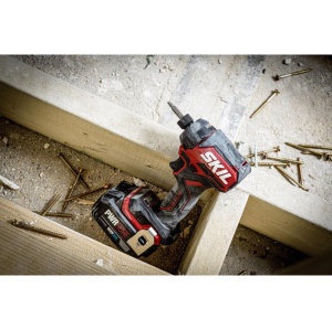 SKIL 3225 JA surubelnita cu impact cu acumulator Compact Brushless, cuplu 250 nm, set 6 biti + geanta de transport, doar corpul - Img 2
