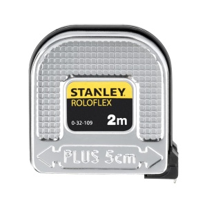 Stanley 0-32-109, ruleta roloflex 2m, sistem de banda Push Pull, 2m x 16mm, blister - Img 1