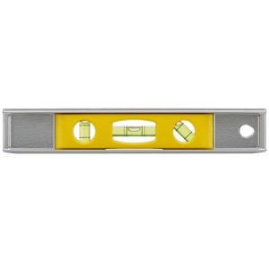 Stanley 0-42-465, nivela torpedo magnetica, din aluminiu, 23 cm, 3 fiole, blister - Img 2