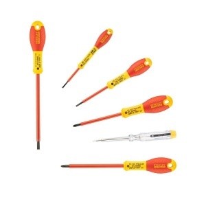 Stanley 0-65-441, Set 6 surubelnite VDE, tip PH, drepte si tester de tensiune - Img 2