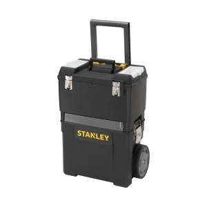 Stanley 1-93-968, Sistem modular pentru scule 2 in 1 Mobile Work, rulabil, maner rabatabil