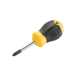 Stanley STHT16157-0, surubelnita Stubby scurta Cushion Grip cu varful cruce PH2 si lungimea tijei de 45mm, PH2x45 - Img 2