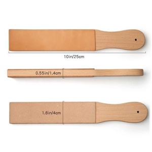 Strop din piele cu doua fete (aspra/fina) pentru pielarie Wuta (250 x 40 mm) - Img 10