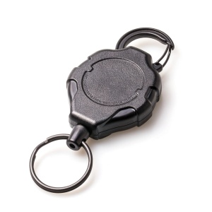 Suport de chei retractabil cu cablu kevlar de 90 cm si carabina, cu funcție de oprire a cablului, Ratch-IT Super Duty Key-Bak - Img 3