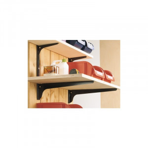 Suport simplu raft pe sina Dolle Single Slot 150mm, pentru rafturi modulare - Img 5