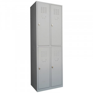 Vestiar metalic cusetat 2x2 cusete "MAXI",600x450x1800 mm - Img 2