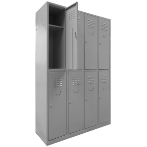 Vestiar metalic cusetat 4x2 cusete "MAXI", 1175x450x1800 mm - Img 1