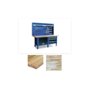 2000-16 Banc de lucru 2000 mm cu blat din lemn de fag multistrat - Img 1
