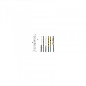 28876 Set burghie HSS cu pin pentru centrare, Proxxon - Img 4