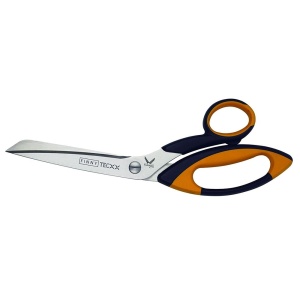 7445 Foarfeca Havy Duty pentru kevlar / fibra de carbon / compozite, dreapta cu ambele falci serate, Kretzer