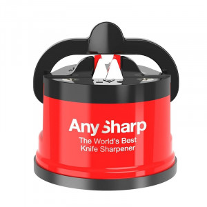 ANY-Red Dispozitiv de ascutit cutite cu carcasa plastic, Red, Anysharp - Img 2