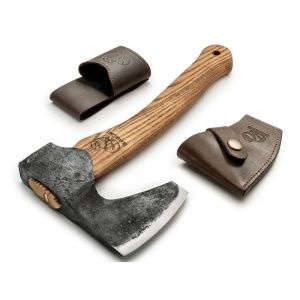 AX6 Topor compact cu barba Bushcraft, BeaverCraft - Img 4