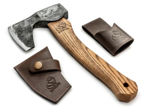 AX6 Topor compact cu barba Bushcraft, BeaverCraft - Img 1