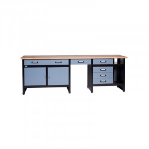 Banc de lucru 2400mm, cu 2 uși și 6 sertare - Img 2
