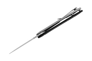 Briceag de buzunar Buck Onset 0040BKS-B, otel S45VN, maner G10 negru si cadru titan, Frame Lock - Img 2