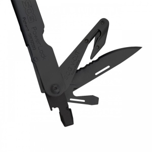 Briceag Multifunctional PowerLock Black, V-Cutter, Nylon Pouch, SOG - Img 11
