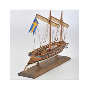 Canoniera suedeza 1775, Navomodel Amati, Lungime 34.5 cm - Img 11