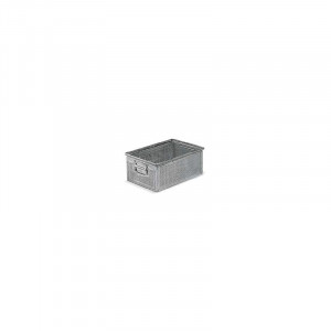 Cutie depozitare perforata, cu manere, 450x300x200 mm, ˜ 3 mm - Img 2