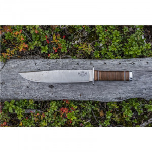 Cutit Fallkniven NL1L Frej Lam. VG10 Satin Finish Lama 250 mm Otel Laminat VG10 Maner Piele - Img 12