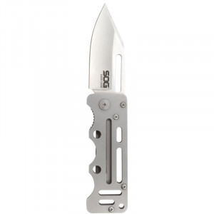 Cutit pliabil SOG Cash Card EZ1-CP, lama Clip Point 8Cr13MoV, Liner Lock, Money Clip, EDC Slim Wallet Knife - Img 9