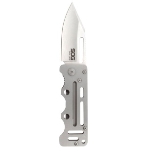Cutit pliabil SOG Cash Card EZ1-CP, lama Clip Point 8Cr13MoV, Liner Lock, Money Clip, EDC Slim Wallet Knife - Img 16