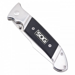 Cutit pliabil SOG Fielder G10 FF38-CP, lama Clip Point 7Cr17, Liner Lock, maner G10, EDC Outdoor Folde - Img 7
