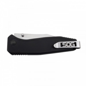 Cutit pliabil SOG Flare FLA1001-CP, lama Clip Point 8Cr13MoV Satin, deschidere asistata S.A.T., Arc Lock, maner GRN, EDC - Img 4