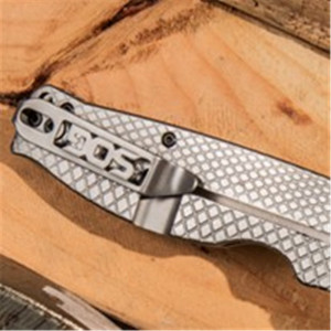 Cutit pliabil SOG Flash FL 14-18-01-57, lama Drop Point 8Cr13MoV, Frame Lock, maner integral din otel inoxidabil, EDC Folder - Img 13