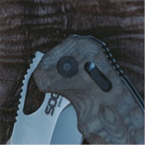 Cutit pliabil SOG Kiku XR Satin, lama CTS XHP, XR Lock, maner Micarta, design Kiku Matsuda - Img 12