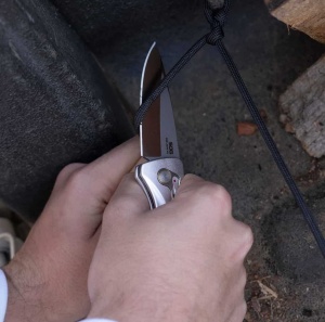 Cutit pliabil SOG One-Zero AU Silver Chrome 15-73-03-57, lama Cryo CPM S35VN, XR Lock, maner din aluminiu, EDC Premium - Img 10