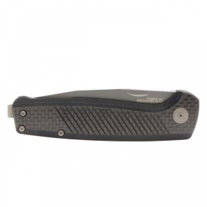 Cutit pliabil SOG Terminus SJ LTE Carbon Graphite TM1006-BX, lama Drop Point CPM S35VN TiNi Graphite, Slip Joint, Nail Nick, maner Carbon Fiber, EDC Premium - Img 6