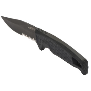 Cutit tactic SOG Recondo FX Black Serrated, otel CRYO 440C, lama partial zimtata 117 mm - Img 2