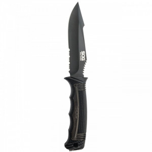 Cutit tactic SOG SEAL Strike Black TiNi, otel AUS-8, lama partial zimtata 125 mm - Img 15