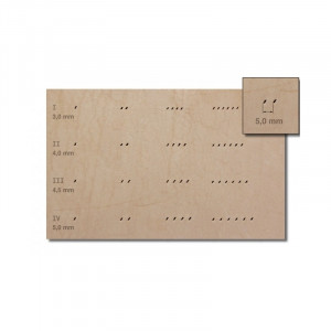 Dalta japoneza Seiwa cusaturi piele oblice 4.5mm - Img 2