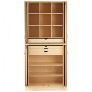 Dulap de depozitare cu usi de tabla/mesteacan CABINET 1, Sjobergs - Img 16