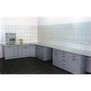 Dulap metalic cabinet medical/stomatologic cu un sertar, usa, fara polita, 500x460x830 mm - Img 3