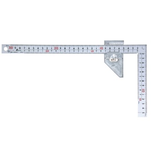 Echer tamplarie 30 cm cu opritor metalic, Shinwa